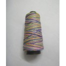 LIGHT MULTI COLOR Viscose Rayon Cord Dori Thread Yarn - For Embroidery Crochet Knitting Lace Jewelry - 170+ Yards - 70+ Grams